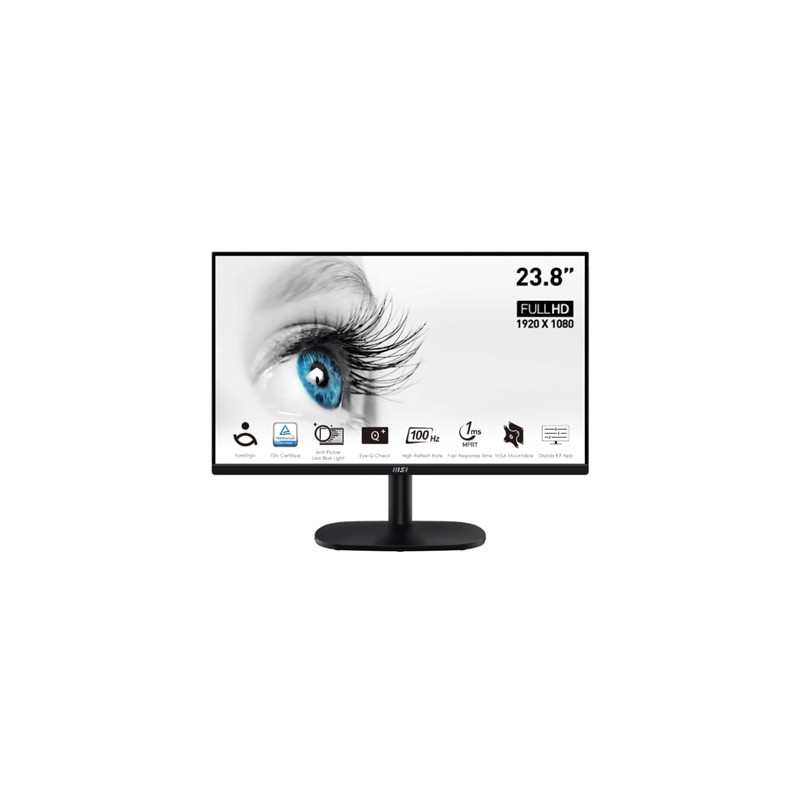  pro_mp245v MONITOR MSI PRO MP245V 23.8" VA AG FHD 169 40001 1MS 100HZ 