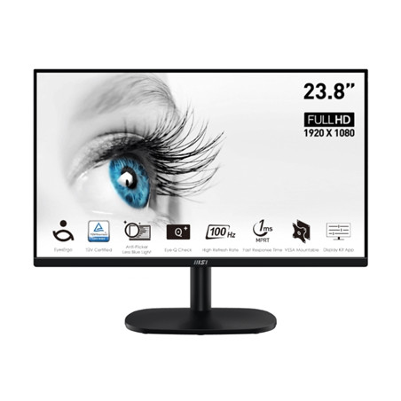  pro_mp245v MONITOR MSI PRO MP245V 23.8" VA AG FHD 169 40001 1MS 100HZ 