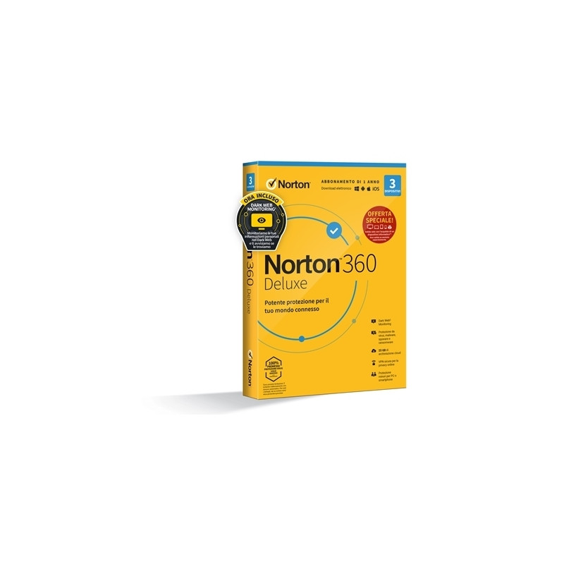 pNORTON/p 21429480 NORTON BOX 360 DELUXE ATTACH  3 DISPOSITIVI (2142948