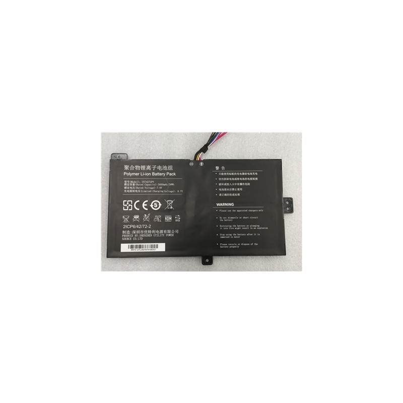 pOEM/p 99_0259 BATTERIA LITIO 7.6V 5000 MAH 38WH MOD. U574272PV PER NB 