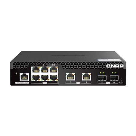 pQNAP/p qsw_m2106r_2s2t SWITCH QNAP QSW-M2106R-2S2T 10P WEB MANAGED DI 