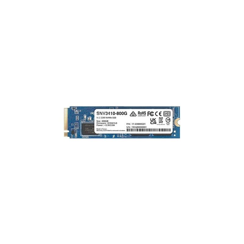 pSYNOLOGY/p snv3410_800g SSD-SOLID STATE DISK M.2 2280 800GB PCIE3.0X4-