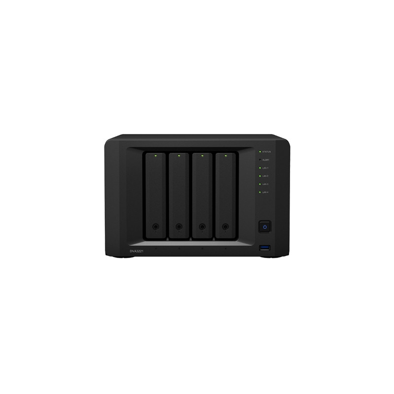 pSYNOLOGY/p dva3221 NVR 32 CANALI SYNOLOGY DVA3221 CPU Q-CORE 2.1GHZ-DD