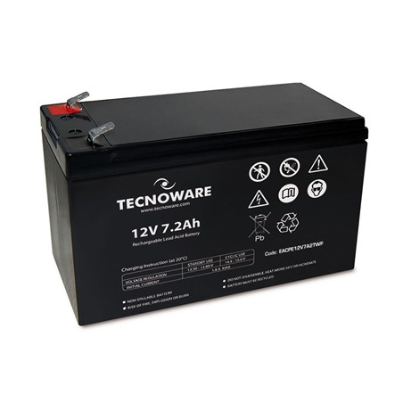 pTECNOWARE/p eacpe12v7a2twp BATTERIA X UPS/ANTIFURTI/ETC. 12V  7.2AH TE