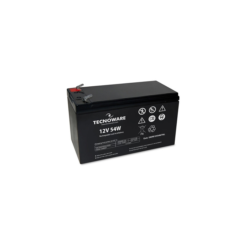 pTECNOWARE/p eacpe12v54wtwl BATTERIA X UPS/ANTIFURTI/ETC. 12V 11.0AH TE