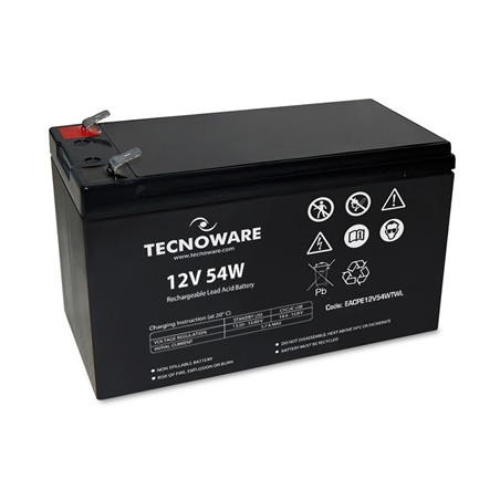 pTECNOWARE/p eacpe12v54wtwl BATTERIA X UPS/ANTIFURTI/ETC. 12V 11.0AH TE