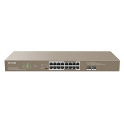 pTENDA/p teg1118p_16_250w SWITCH 16P GE POE+2P SFP TENDA TEG1118P-16-2