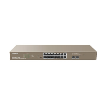 pTENDA/p teg1118p_16_250w SWITCH 16P GE POE+2P SFP TENDA TEG1118P-16-2