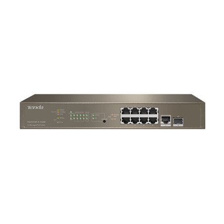 pTENDA/p teg5310p_8_150w SWITCH 9P GIGABIT POE + 1P SFP BASE X 1000MBPS