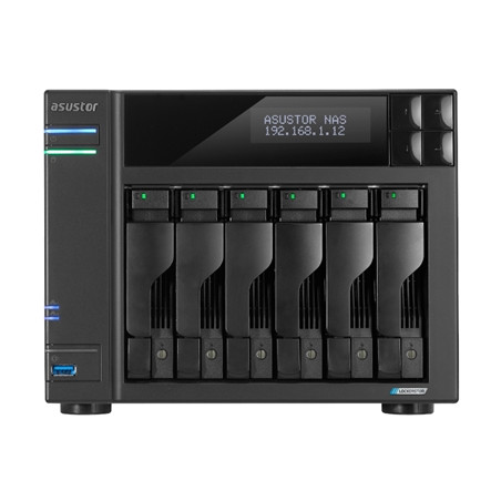  as6706t NAS ASUSTOR AS6706T X 6HDD/SSD 3.5"/2.5"SATA3 6GB/SNOHD QC