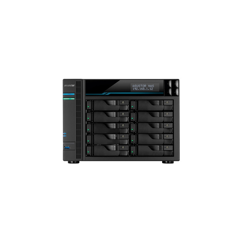  as6510t NAS ASUSTOR AS6510T X 10SLOT 3.5"/2.5"NO HD QC 2.1GHZ-8GB 