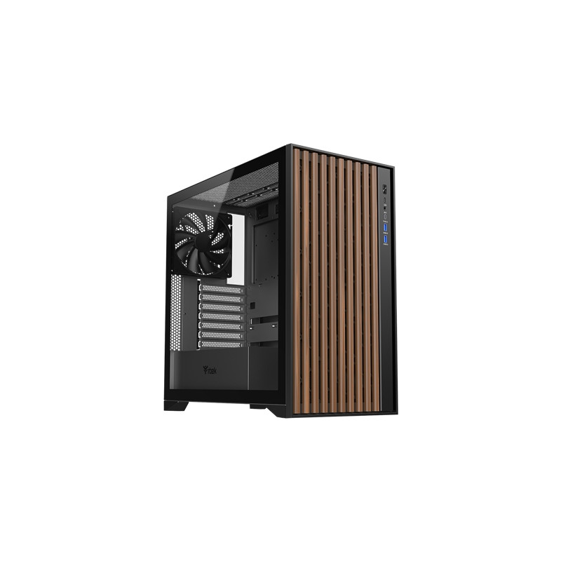 ITEK itgcawo28b CABINET ITEK WOODY - GAMING TOWER, ATX, 3X14CM BLACK FAN