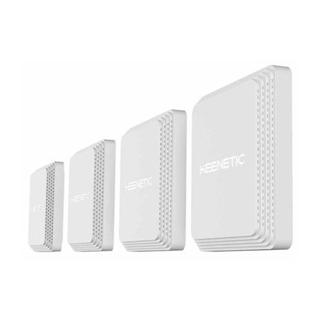  2 ACCESS POINT WI-FI AX1800 KEENETIC KN-3510 4-PACK VOYAGER PRO  MESH, 