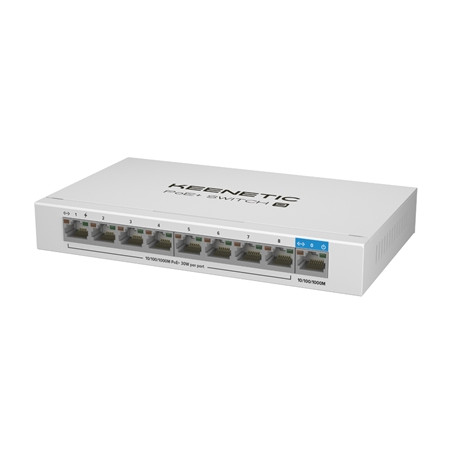  12 SWITCH 1P 1GBPS+8P 1 GBPS POE+ KEENETIC KN-4710 POE+ SWITCH 9 METAL