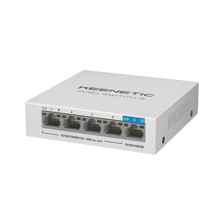  12 SWITCH 1P 1GBPS+4P 1 GBPS POE+ KEENETIC KN-4610 POE+ SWITCH 5 - IN 