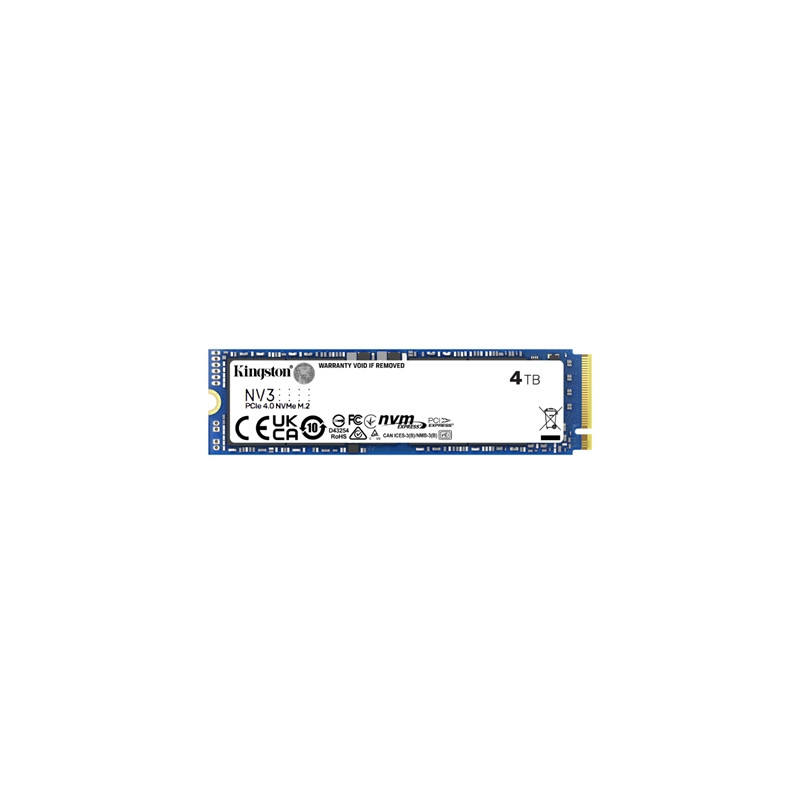 KINGSTON snv3s_4000g SSD-SOLID STATE DISK M.2(2280) NVME 4000GB (4TB) PC