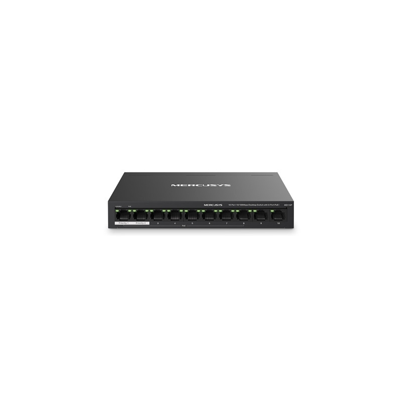 MERCUSYS ms110p SWITCH 10P LAN 10/100M MERCUSYS MS110P DI CUI 8P POE+ - 