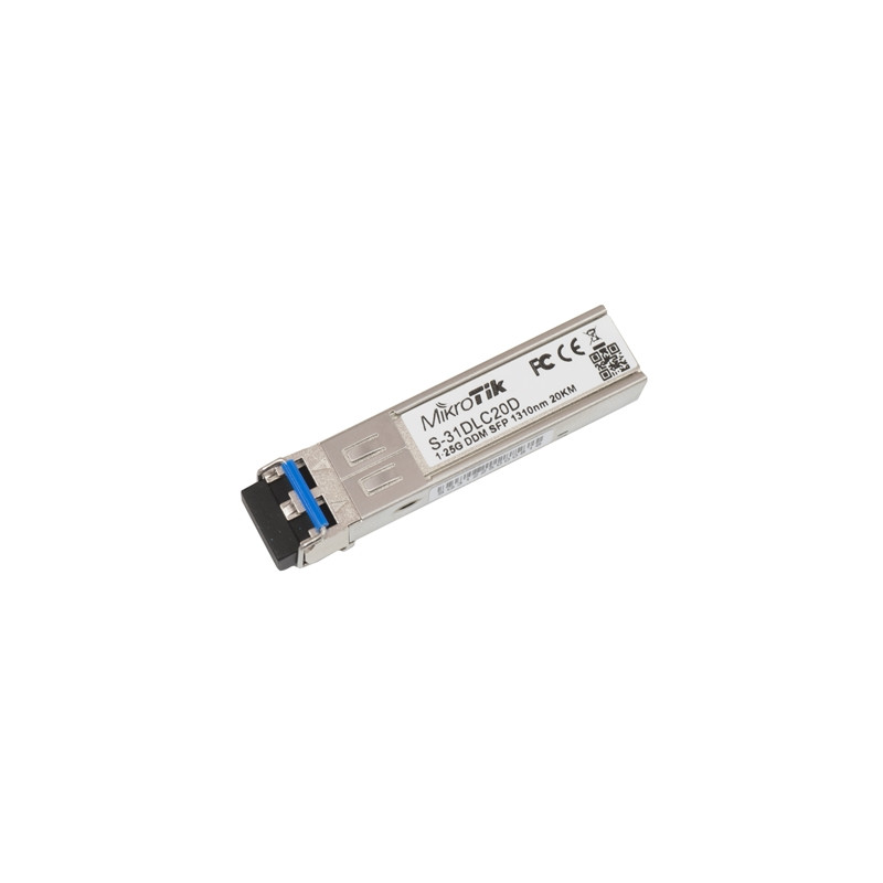  s_31dlc20d MODULO MINIGBIC MIKROTIK S-31DLC20D SFP 1GBPS LC MONOM 1310