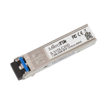  s_31dlc20d MODULO MINIGBIC MIKROTIK S-31DLC20D SFP 1GBPS LC MONOM 1310