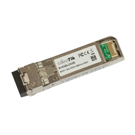  s_85dlc03d MODULO MINIGBIC MIKROTIK S+85DLC03D SFP+ 10 GBPS LC MULTIM 8