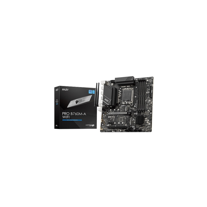 MSI pro_b760m_a_wifi MB MSI PRO B760M-A WIFI LGA1700 4XDDR5DC-6800 2XHDM