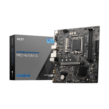 MSI pro_h610m_g_ddr4 MB MSI PRO H610M-G LGA1700 2XDDR5DC-5600 1XHDMI 1XD