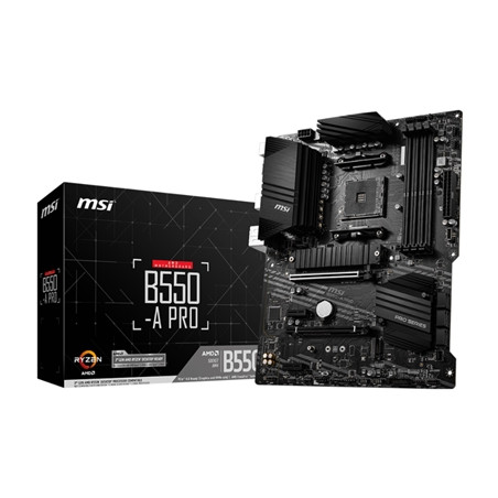 MSI pro_b550_a MB MSI PRO B550-A AM4 4XDDR4 1XHDMI 1XDP 1XPCIEX16 2XM.2 