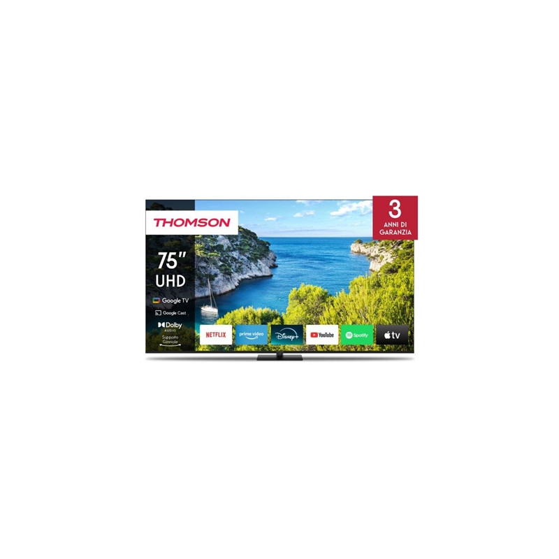 THOMSON 75ug5c14 TV THOMSON 75" FRAME LESS 75UG5C14 GOOGLE TV 4K DVB-T2/