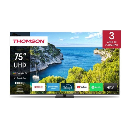 THOMSON 75ug5c14 TV THOMSON 75" FRAME LESS 75UG5C14 GOOGLE TV 4K DVB-T2/