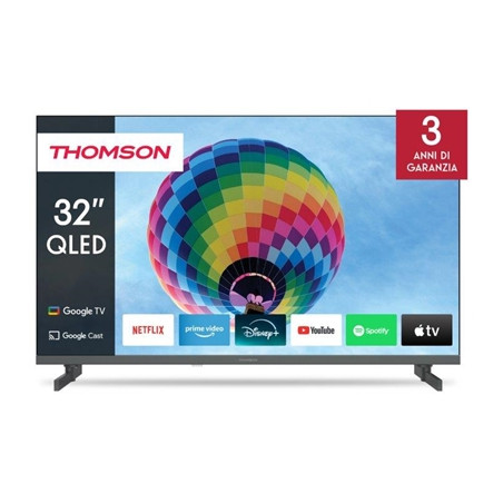 THOMSON 32qg4s14 TV THOMSON QLED 32" FRAME LESS 32QG4S14 GOOGLE TV DVB-T