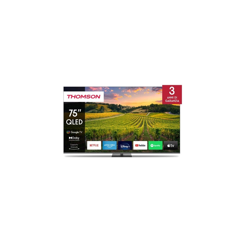 THOMSON 75qg5c14 TV THOMSON QLED 75" FRAME LESS 75QG5C14 GOOGLE 4K DVB-T