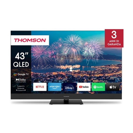 THOMSON 43qg6c14 TV THOMSON QLED PLUS 43" FRAME LESS 43QG6C14 GOOGLE 4K 