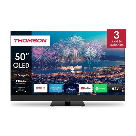 THOMSON 50qg6c14 TV THOMSON QLED PLUS 50" FRAME LESS 50QG6C14 GOOGLE 4K 