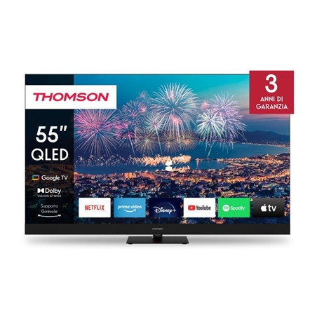 THOMSON 55qg6c14 TV THOMSON QLED PLUS 55" FRAME LESS 55QG6C14 GOOGLE 4K 