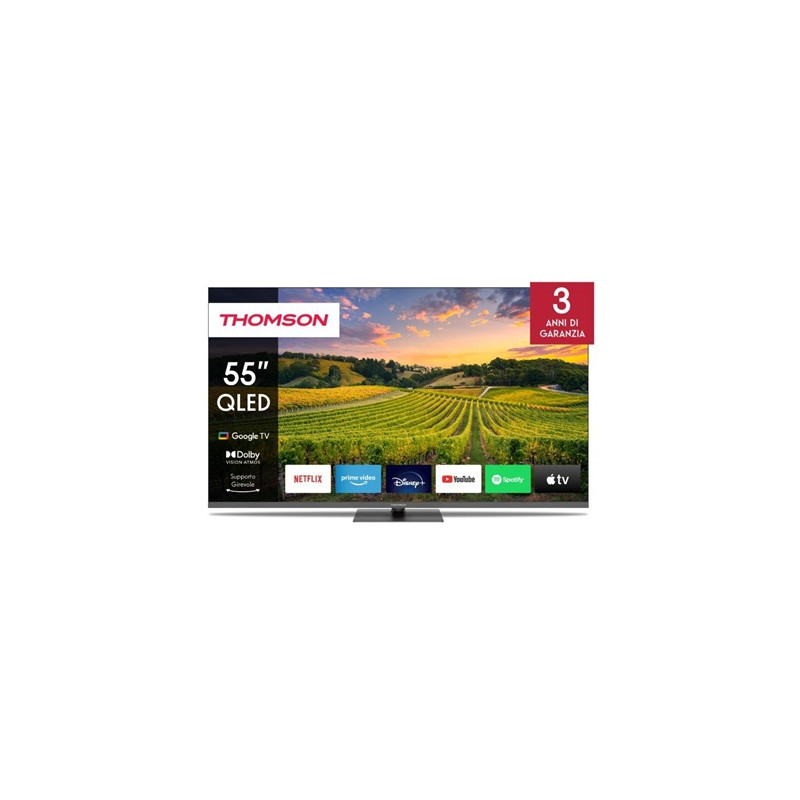 THOMSON 55qg5c14 TV THOMSON QLED 55" FRAME LESS 55QG5C14 GOOGLE 4K DVB-T