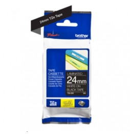  87.299 ROTOLO NASTRO LAMINATO BROTHER 24MM (8METRI) TZE-355 BLANC/NOIRE 