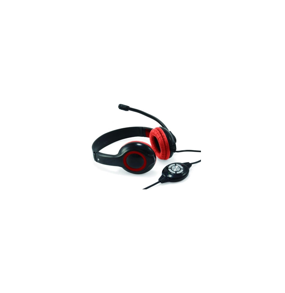  CCHATSTARU2R CUFFIA CON MICROFONO CONCEPTRONIC CCHATSTARU2R - COL. ROUGE