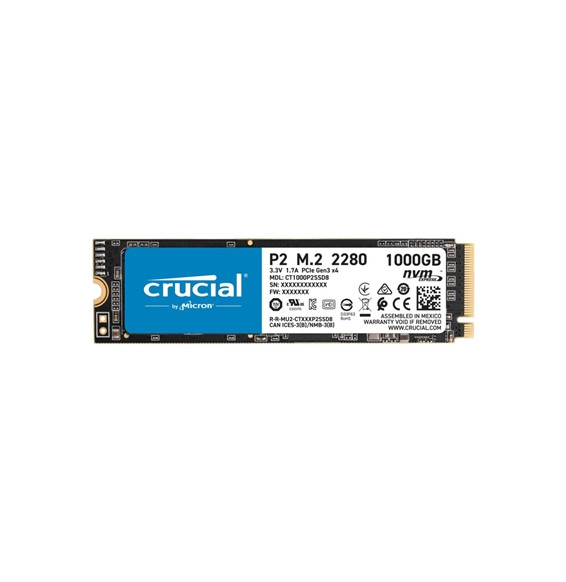  34.5542 SSD-SOLID STATE DISK M.2(2280) NVME 1000GB (1TB) PCIE3.0X4 CRUCI