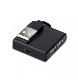  DA70217 HUB MINI USB2.0 4P DIGITUS DA70217 SCHWARZ - KABEL INCLUS