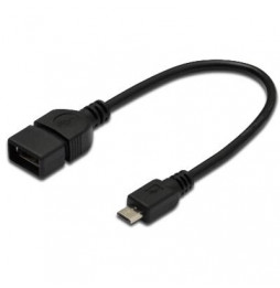  AK300309002S KABEL ADATTATORE OTG USB2.0 MICRO-B/A M/F 20CM DIGITUS AK300