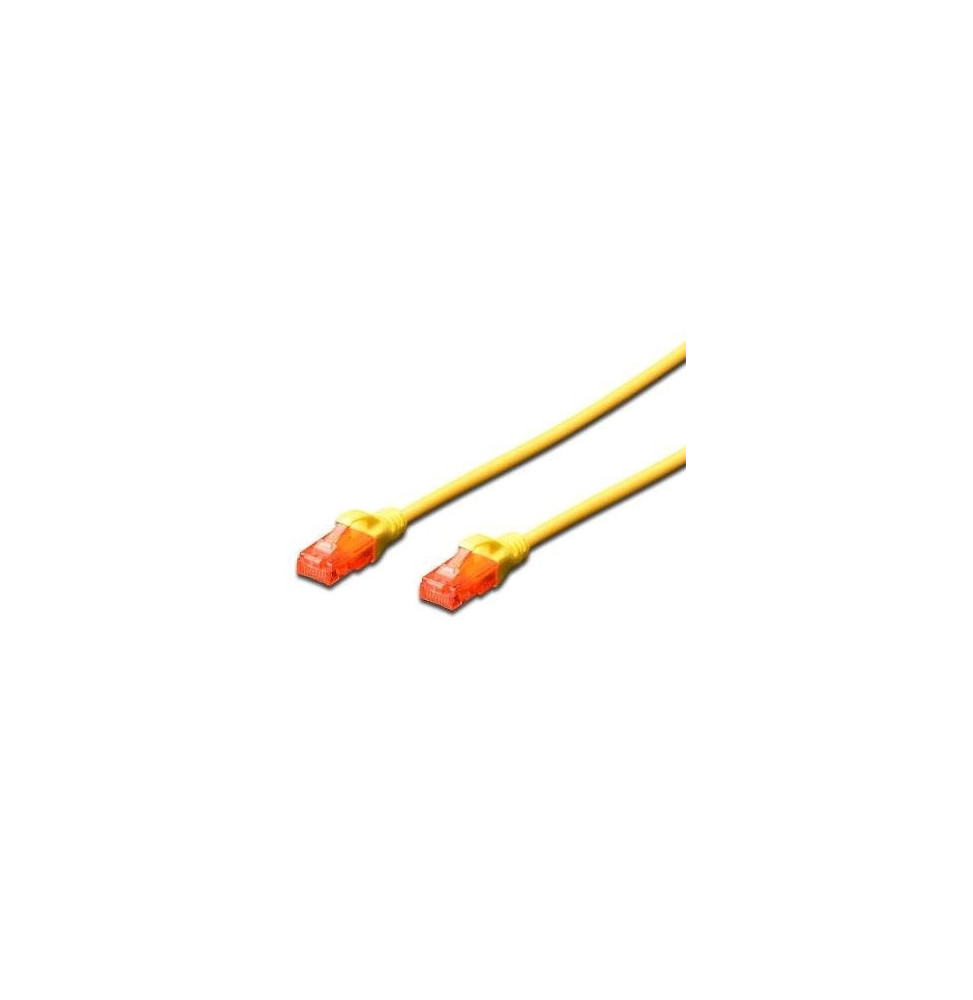  DK1617020Y CÂBLES ETHERNET CAT.6-UTP JAUNE NON SCHERMATO 2MT DIGITUS DK161402