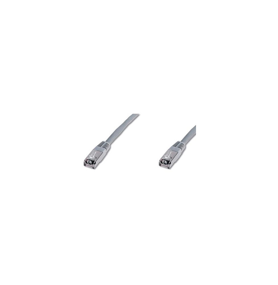  DK152210 NETWORK CABLE CAT.5E-FTP GRIGIO SCHERMATO 1MT DIGITUS DK1522010 - E