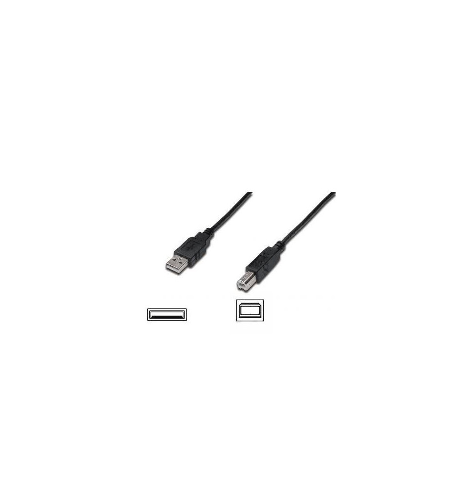  AK300102010S CABLE USB2.0 A-B M/M 1MT  AK3001020