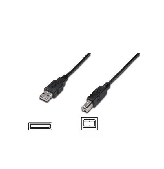  AK300102010S CABLE USB2.0 A-B M/M 1MT  AK3001020