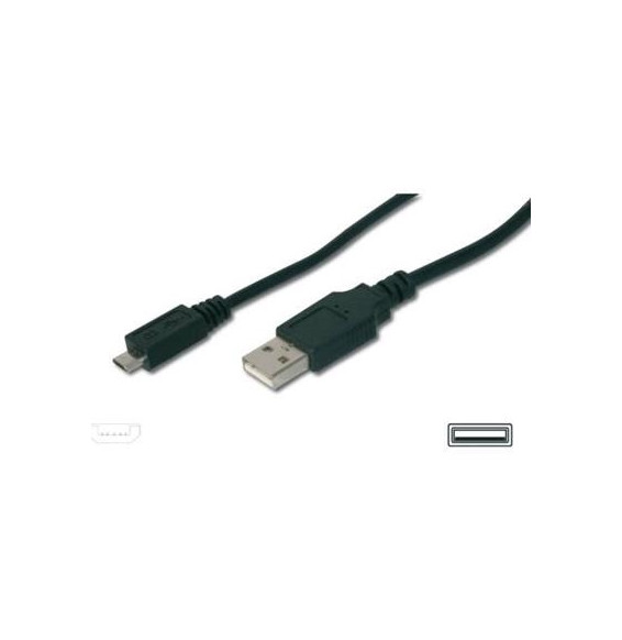  AK112001/DK-300110-010-S CÂBLE USB2.0 A-MICRO B M/M 1MT DIGITUS AK112001/