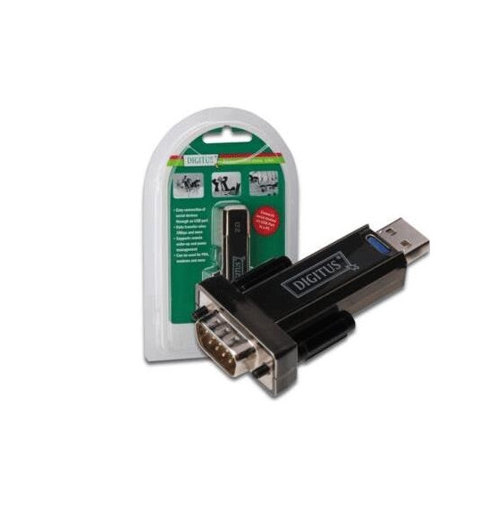  DA70156 ADATTATORE USB2.0/SERIALE RS232 DIGITUS DA70156 9 PIN MASCHIO - 