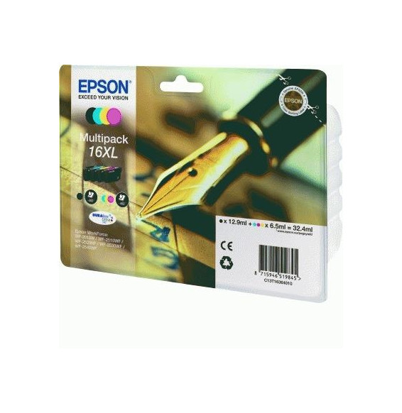  63.043 MULTIPACK EPSON 16XL "PENNA E CRUCIVERBA" C13T16364010/12 4INK X 