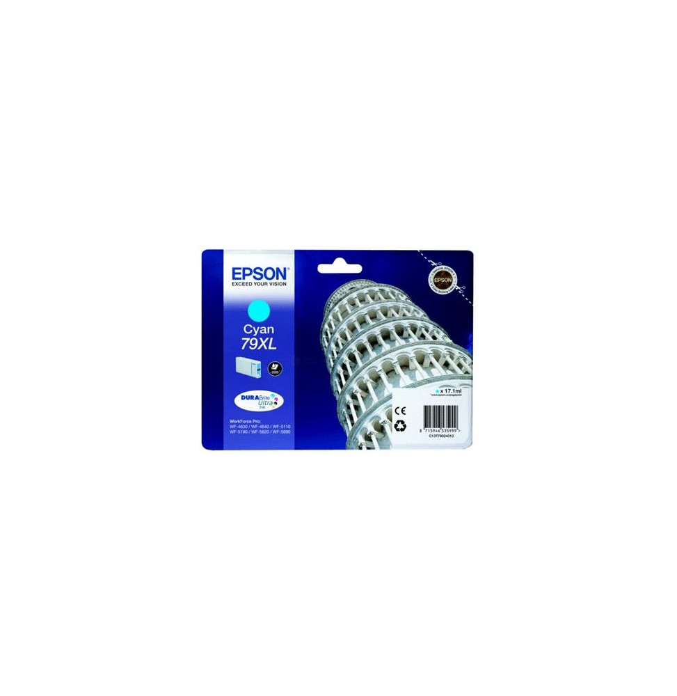  63.074 CARTUCCIA EPSON 79XL "TORRE DI PISA" C13T79024010 CIANO 2.000PG X