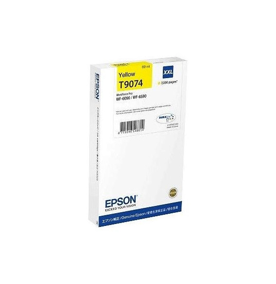  63.158 CARTUCCIA EPSON T9074 XXL C13T907440 YELLOW 7.000PG X WF-6XXX WF-