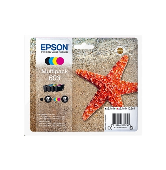  63.198 MULTIPACK EPSON 603 "STELLA MARINA" C13T03U64010 4COL BK/C/M/Y X 